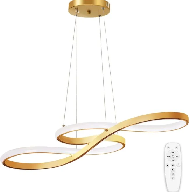 Luminária Pendente de LED Moderna e Regulável: Elegância, Eficiência e Iluminação Perfeita para Cozinhas e Salas de Jantar 1 image 1