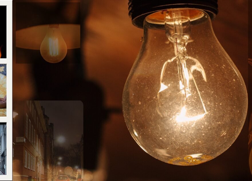 iluminação antigamente