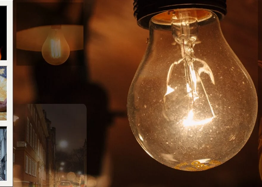 iluminação antigamente